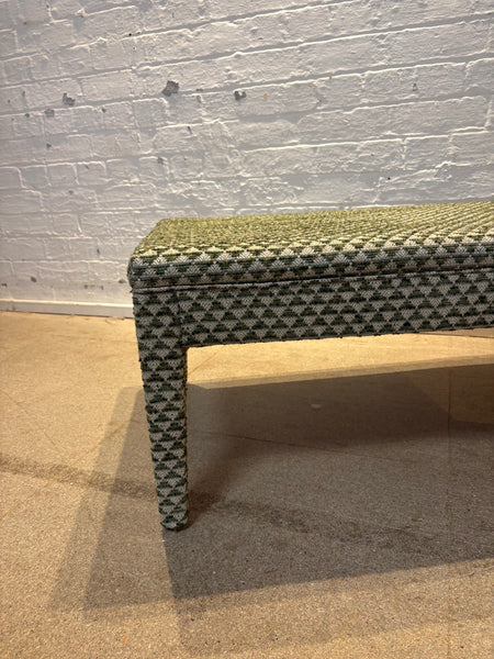 medium sized Honey ottoman in Colefax and Fowler, Newland green