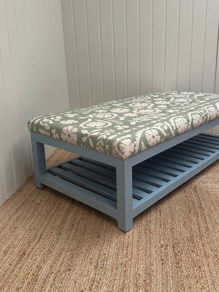 Florence ottoman in lewis and wood