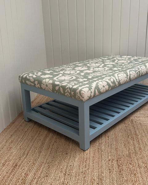 Florence ottoman in lewis and wood