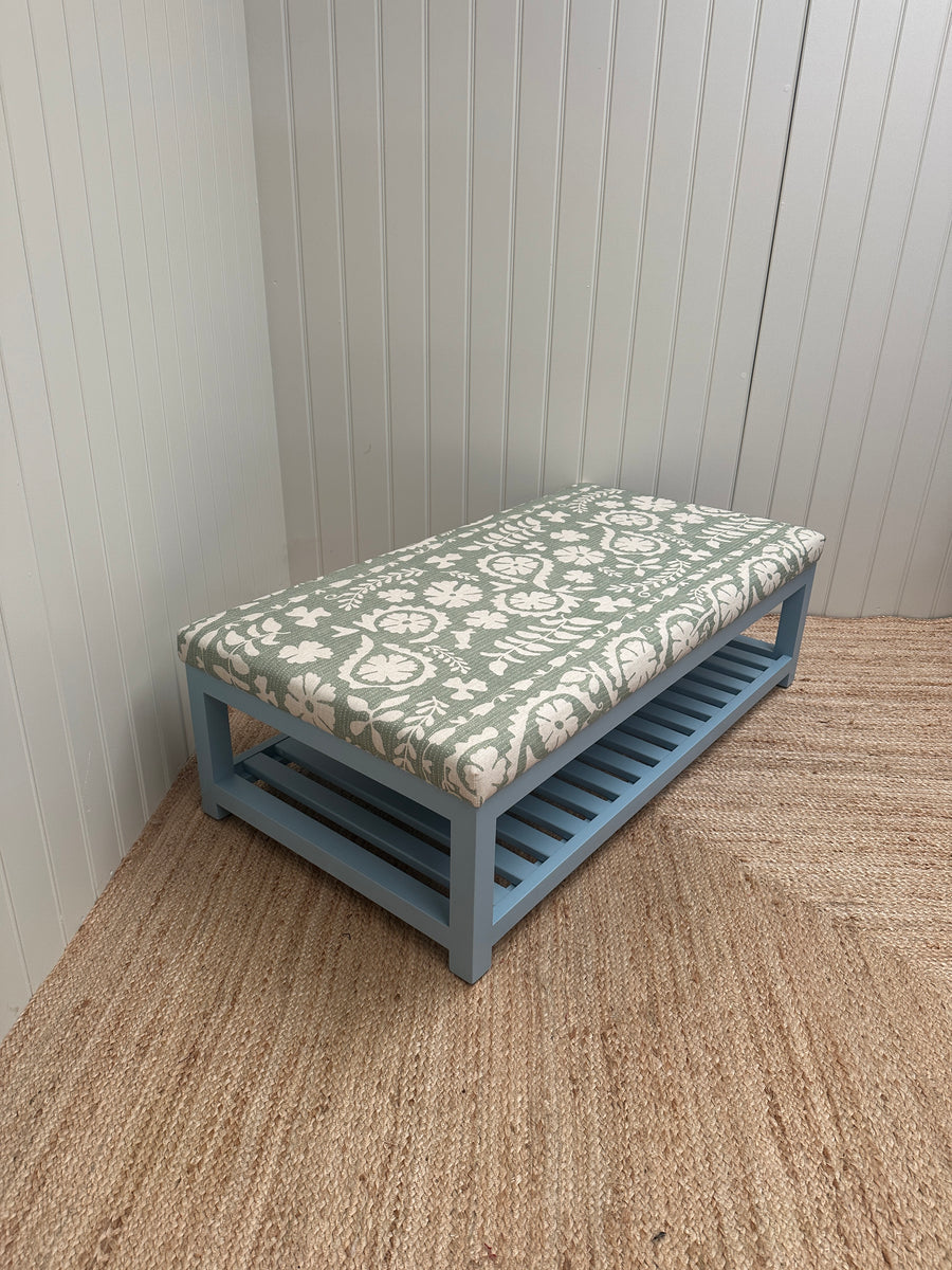 Florence ottoman in lewis and wood