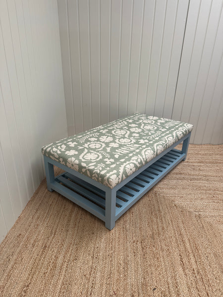 Florence ottoman in lewis and wood