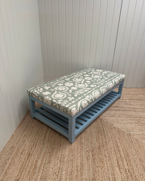 Florence ottoman in lewis and wood