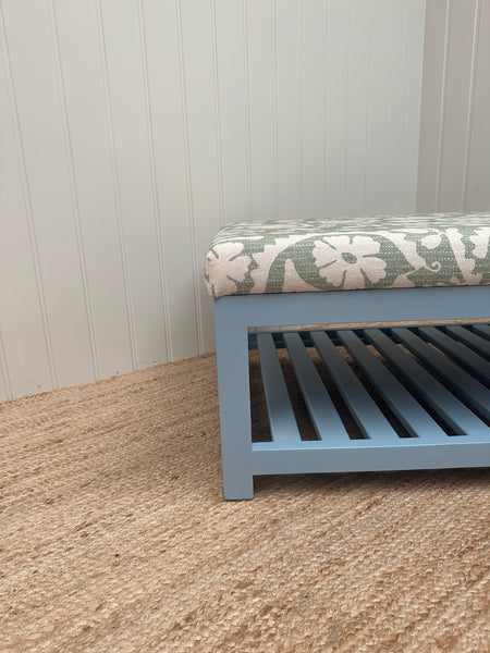 Florence ottoman in lewis and wood