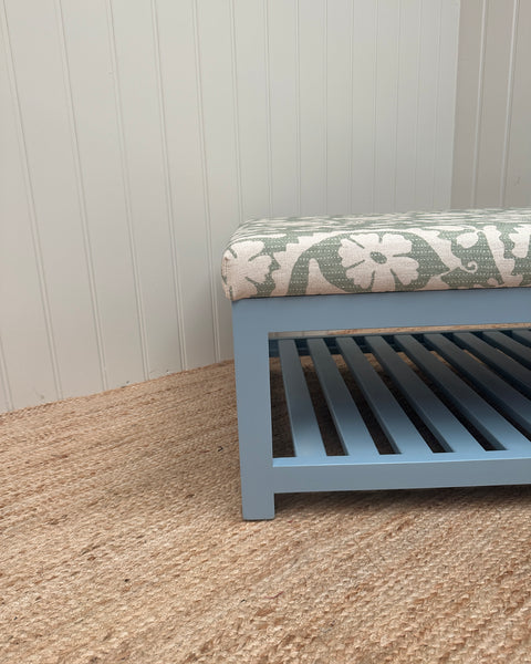 Florence ottoman in lewis and wood