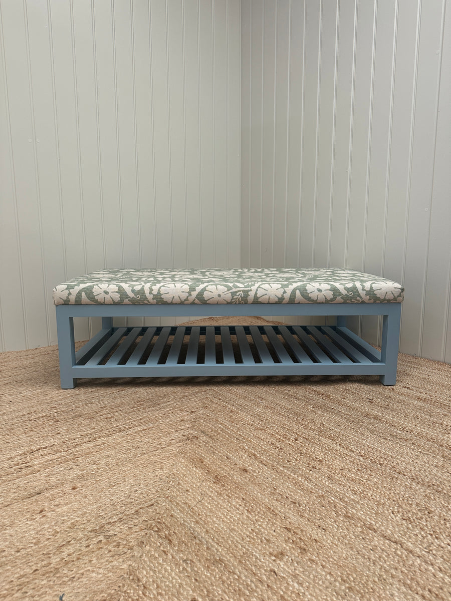 Florence ottoman in lewis and wood