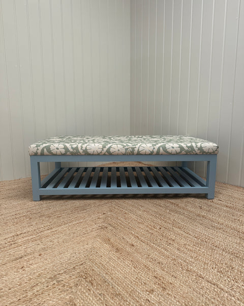 Florence ottoman in lewis and wood