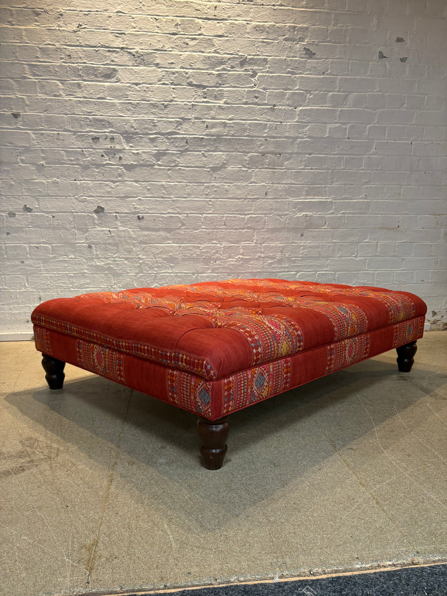 Bespoke Rebecca Buttoned Ottoman Footstool