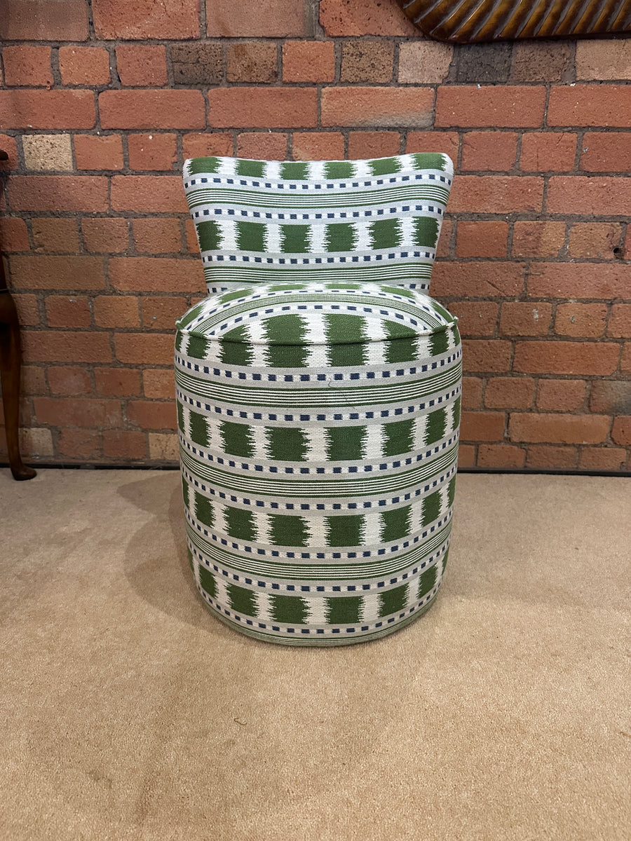 James Hare Paxton in Green/Blue - Sandy Dressing Table Stool