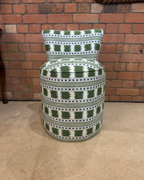 James Hare Paxton in Green/Blue - Sandy Dressing Table Stool