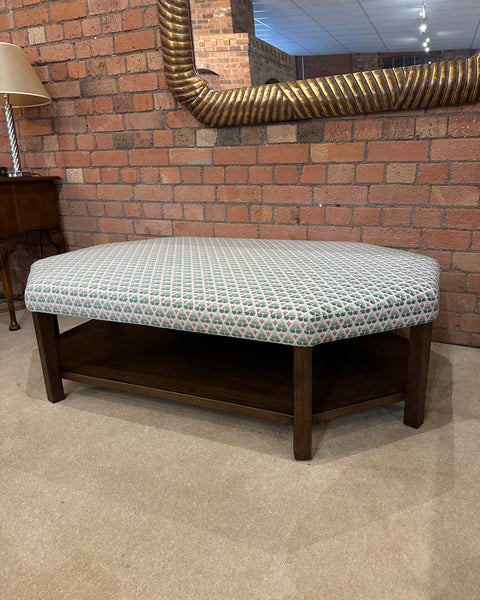 Annie Octagon Storage Ottoman In Any Fabric