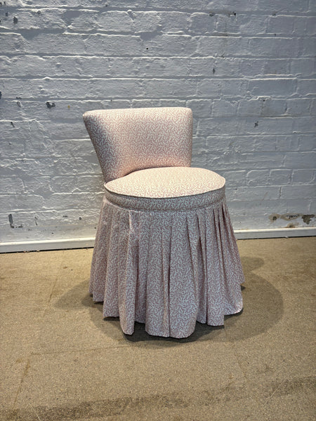 Dolly Skirted Dressing Table Stool With Back