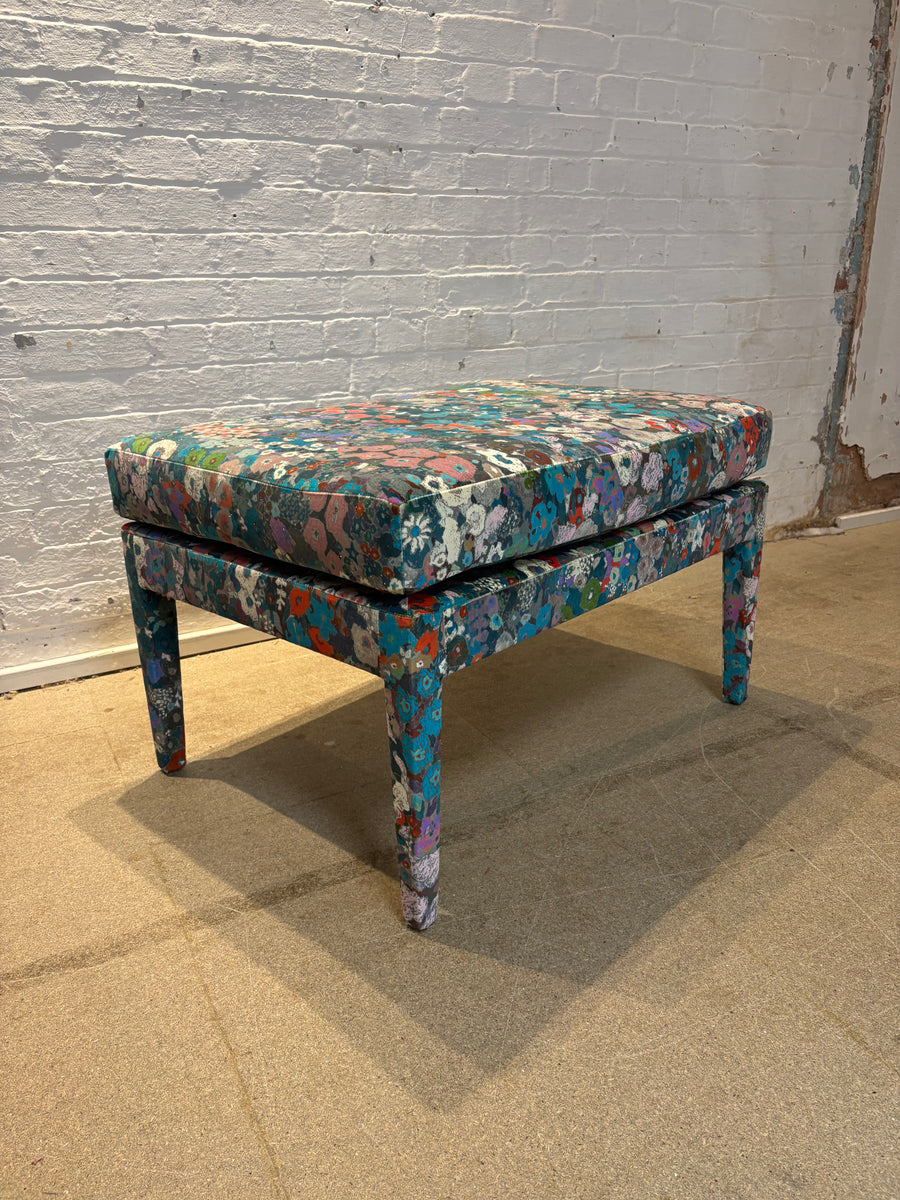 Custom honey lux ottoman in House of Hackney 90 x 65 x 55cm tall