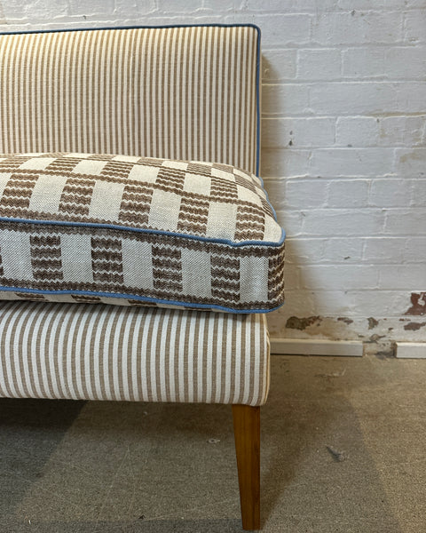 Emily Banquette in Fermoie Cove & Ticking 200cm long