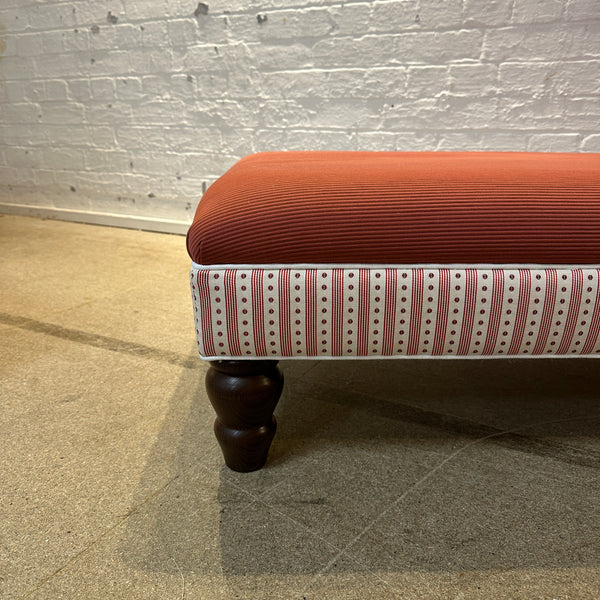 Bryher ottoman in Domino Grenant and Liberty Stripe Laquer
