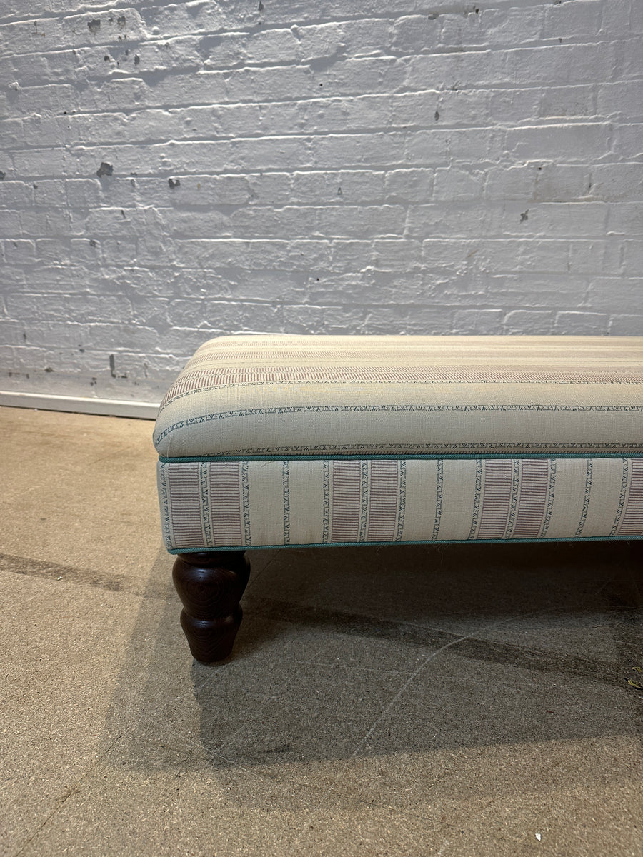 Bryher ottoman in Flora Soames Sifnos Violet