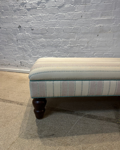 Bryher ottoman in Flora Soames Sifnos Violet