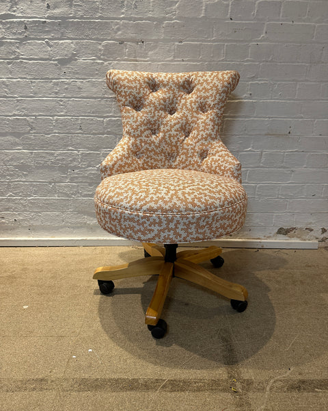 Selma Office Chair in Sanderson Truffle Sandstone