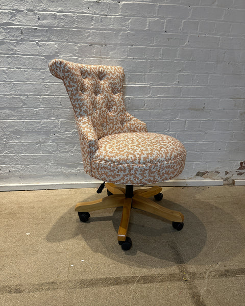 Selma Office Chair in Sanderson Truffle Sandstone