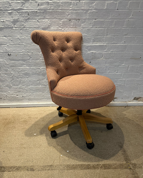 Selma Office Chair in Yarn Collective Ismay Boucle Coral