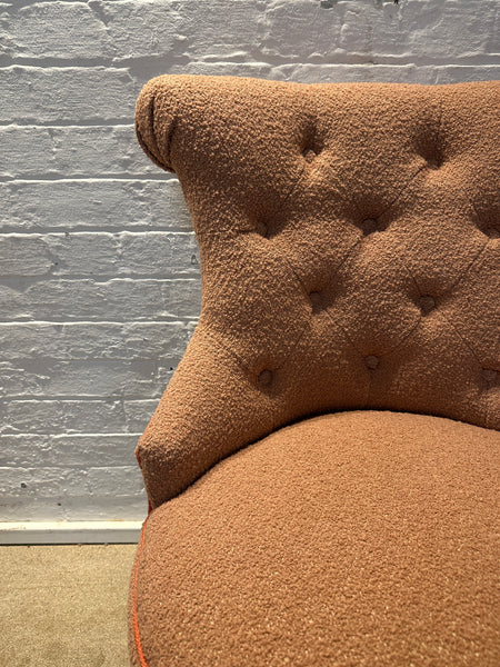 Selma Office Chair in Yarn Collective Ismay Boucle Coral