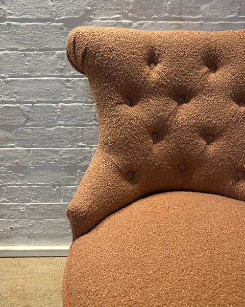 Selma Office Chair in Yarn Collective Ismay Boucle Coral