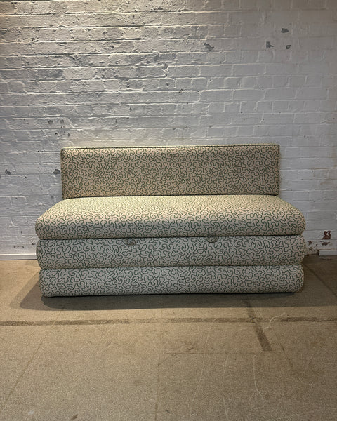 170cm Iris Storage Banquette in Linwood Wiggle Emerald