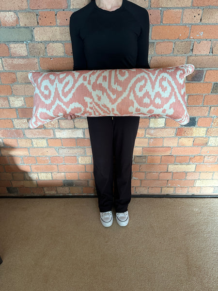 Bolster Cushion 90x35cm in Andrew Martin Otter Coral