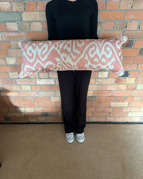 Bolster Cushion 90x35cm in Andrew Martin Otter Coral