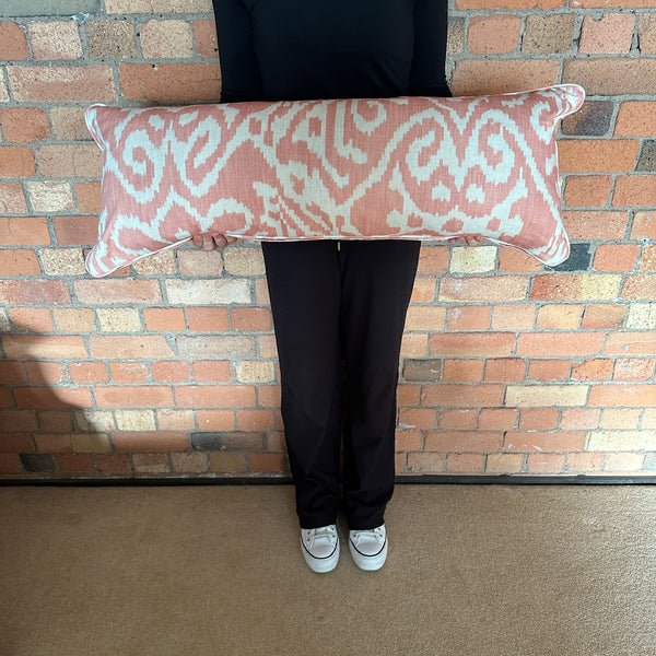 Bolster Cushion 90x35cm in Andrew Martin Otter Coral