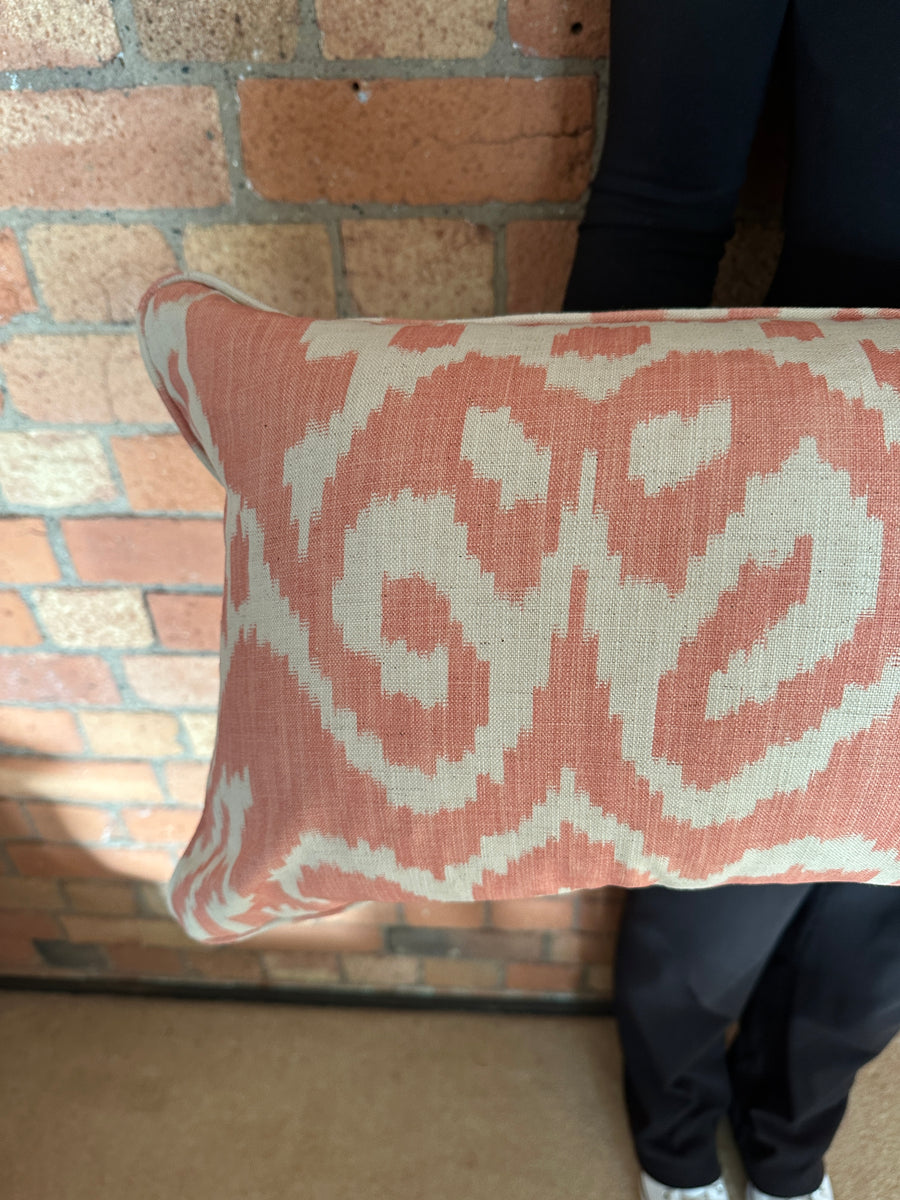 Bolster Cushion 90x35cm in Andrew Martin Otter Coral