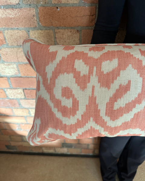Bolster Cushion 90x35cm in Andrew Martin Otter Coral