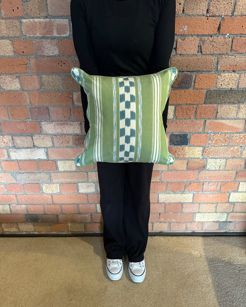 Square cushion 45cm in Kravet Danti Leaf