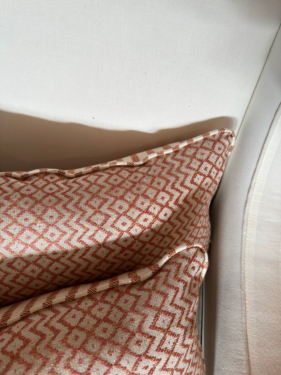 Mini Bolster in Sanderson Cheslyn Sandstone (Price for both)