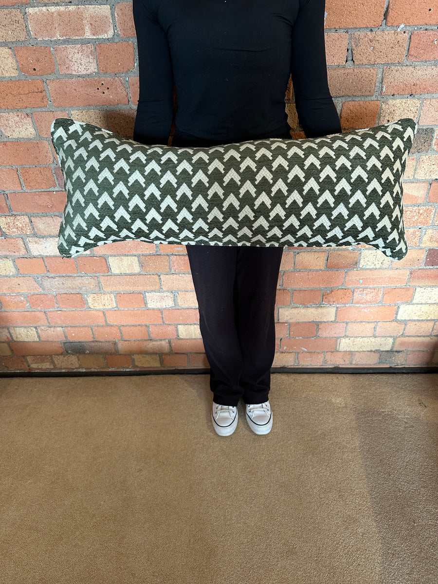 Bolster Cushion 90x35cm in Madeaux Bargello