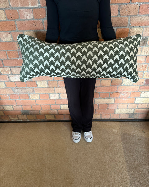 Bolster Cushion 90x35cm in Madeaux Bargello