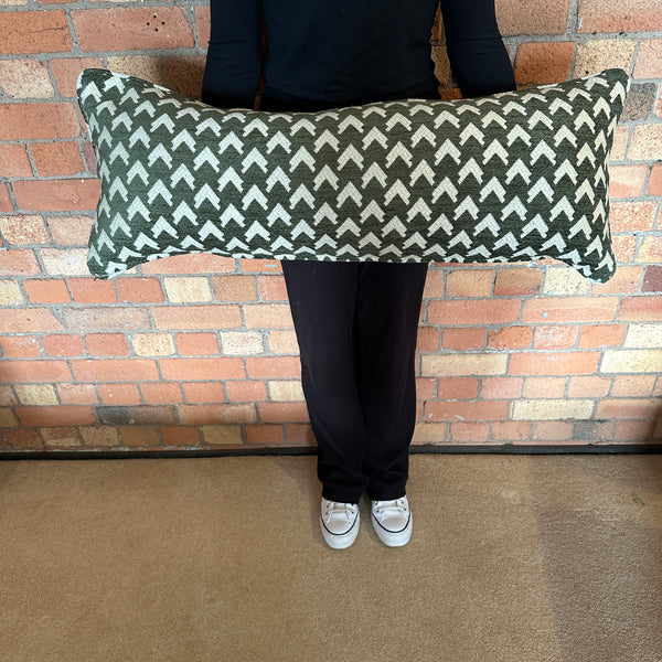 Bolster Cushion 90x35cm in Madeaux Bargello