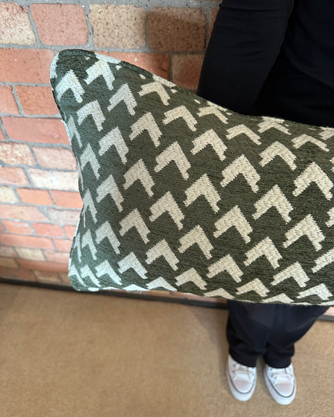 Bolster Cushion 90x35cm in Madeaux Bargello