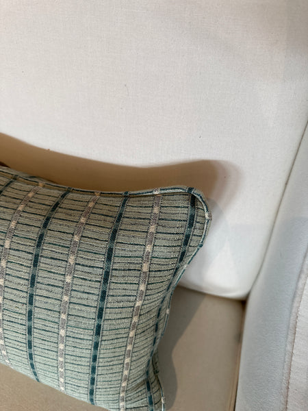 Lumbar cushion in Isabella Worsley Paris Sky