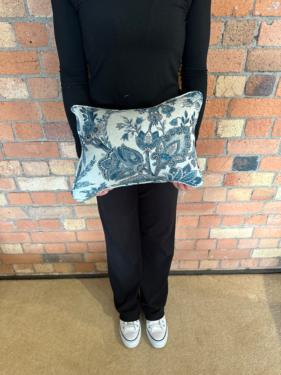 Lumbar cushion in GP&J Baker Jewel Indienne Blue