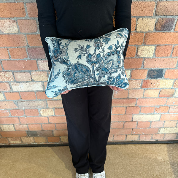 Lumbar cushion in GP&J Baker Jewel Indienne Blue