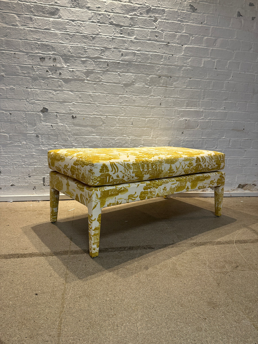 Custom Honey Lux Ottoman