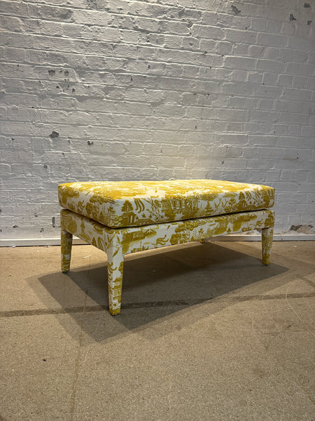 Custom Honey Lux Ottoman