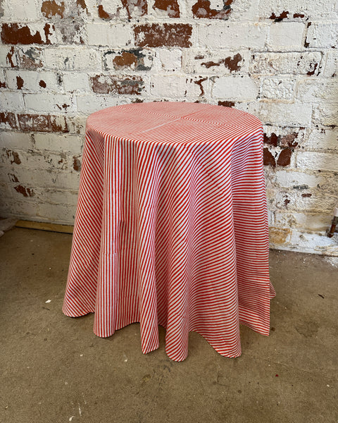 Table & Tablecloth Combo | Red Stripe