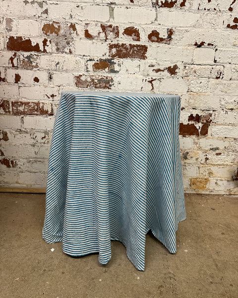 Table & Tablecloth Combo | Blue Stripe