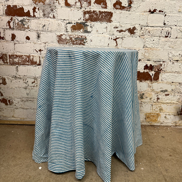 Table & Tablecloth Combo | Blue Stripe