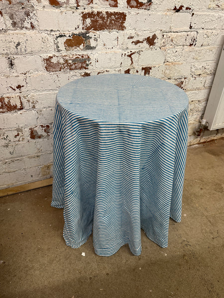 Table & Tablecloth Combo | Blue Stripe