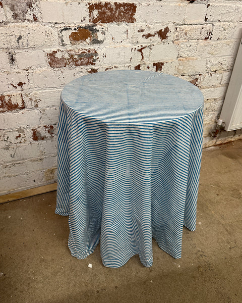 Table & Tablecloth Combo | Blue Stripe