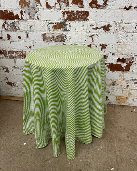Table & Tablecloth Combo | Green Stripe