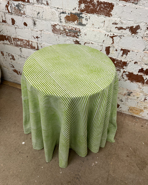 Table & Tablecloth Combo | Green Stripe