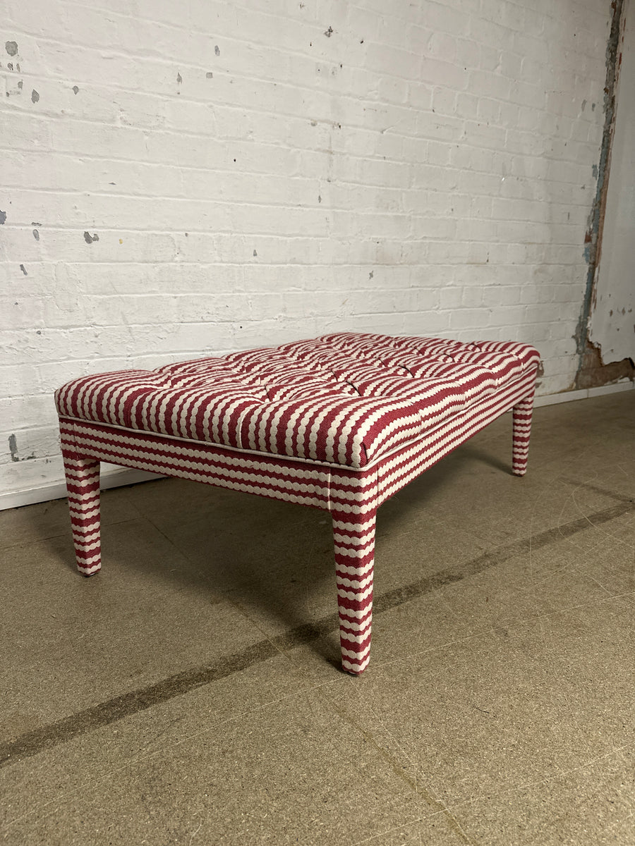 Sarah Buttoned Coffee Table Ottoman